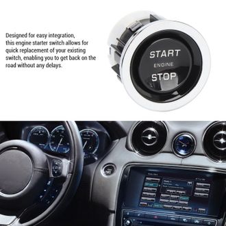 OEM Bot&oacute;n De Arranque/parada Del Motor - Interruptor De Encendido De Pl&aacute;stico Abs De Respuesta R&aacute;pida C2d4509 Para Jaguar Xj 2010-2013