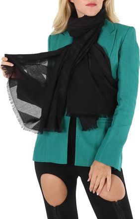 Roberto Cavalli Ladies Ladies Black Fil Coupe Stole