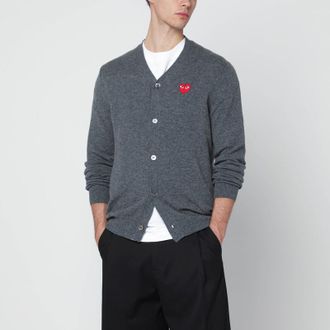 Comme Des Garçons Grey wool cardigan