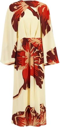 Johanna Ortiz Odyssey Cape Dress - Dames - Casual kleedjes - Veelkleurig - S - Kleedjes