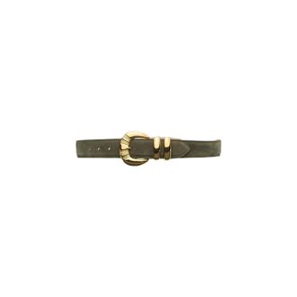 L'agence Womens The Yarros Embellised Belt In Olive Suede