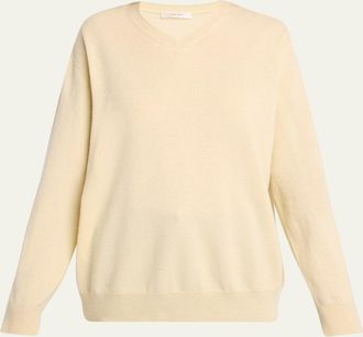The Row Migeia V-Neck Cashmere Sweater
