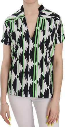Costume National Color Plunging Top Womens Blouse