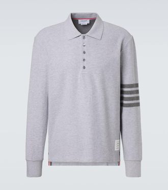 Thom Browne Polo 4-Bar in piqu&eacute; di cotone