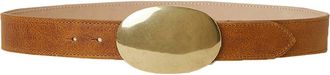 B-Low The Belt Myra Washed Leather Belt in Camel Brass at Nordstrom, Size X-Small