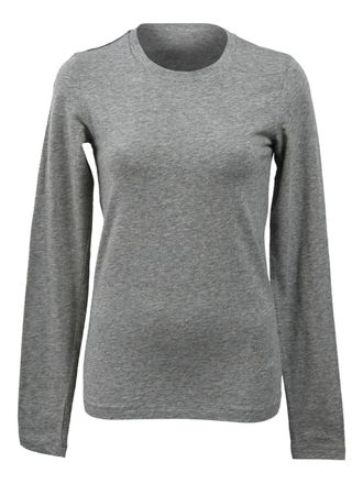 Theory T-shirt girocollo a maniche lunghe - Grigio