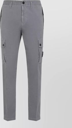 Stone Island cotton slim tapered cargo shorts