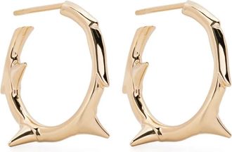 Shaun Leane small Rose Thorn hoop earrings - Oro