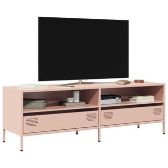 Berkfield Home TV Cabinet Pink 135x39x43.5 cm Cold-rolled Steel