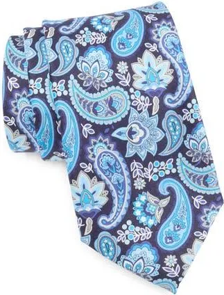 Robert Graham Paisley Floral Silk Tie in Navy/Blue at Nordstrom Rack