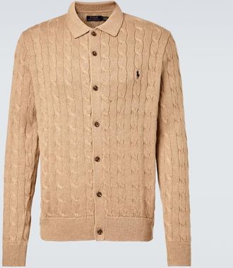 Polo Ralph Lauren Cable-knit cotton polo cardigan