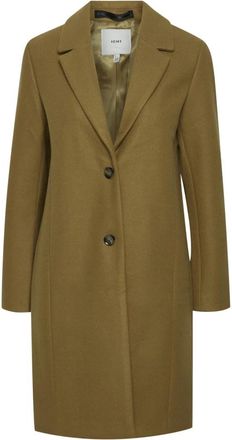 Ichi Single-Breasted Coats - Dames - Mantel - Bruin - M - Jassen