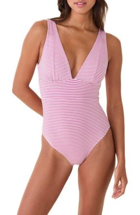 Andie Swim The Mykonos One-Piece Swimsuit in Bloom at Nordstrom, Size Large