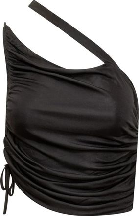 ADĀMO Andrea Adamo Mono Schouder Top - Dames - Tops zonder mouwen - Zwart - M - Tops
