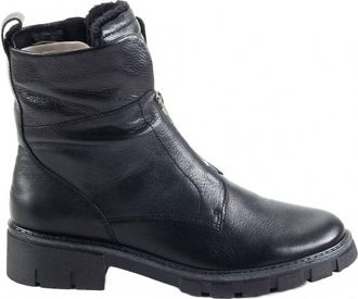 Ara Womens Dover Leather Booties In Black