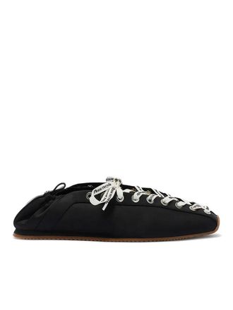 Ganni Lace up Sporty Ballerina Nylon