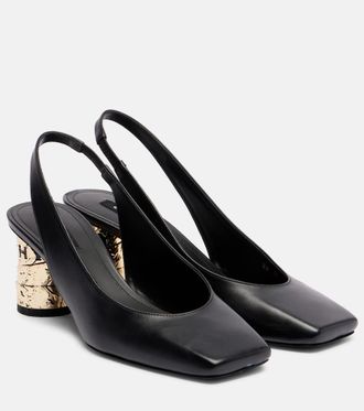 Givenchy Tape 65 leather slingback pumps