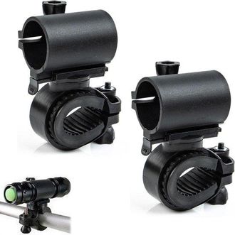 No Brand Clip Para Sujetar La Linterna De La Bicicleta - F&aacute;cil De Instalar - Adaptador Para Manillar De Bicicletas De Monta&ntilde;a - Abrazadera Universal - Soporte 