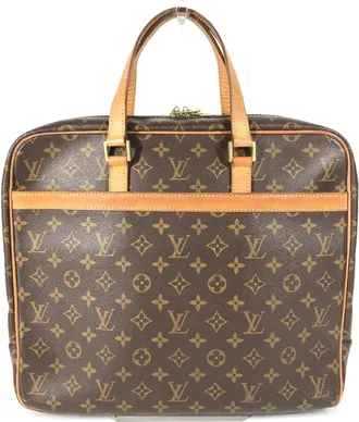 Louis Vuitton Brown Monogram Canvas Handbag Tote Bag (Pre-Owned)