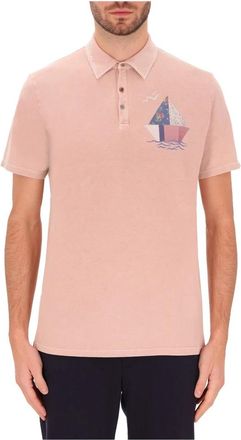 Distretto12 Polo Shirt - Heren - Polos - Roze - L - Katoen - Tops