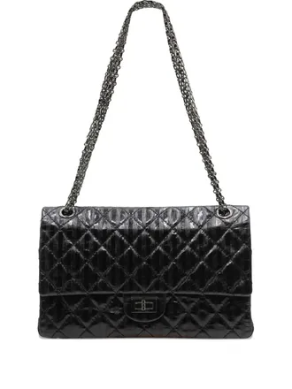 Chanel Reissue 2.55 gewatteerde schoudertas - Zwart