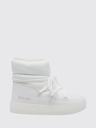 Moon Boot Flat Ankle Boot Woman color White