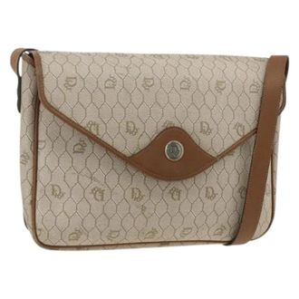 Dior Pre-owned Cross Body Bags, female, Beige, Size: ONE SIZE Pre-owned Vintage Shoulder Bag