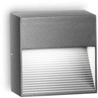 Ideal Lux Ideal Lux - Down - 1 Luz De Pared Para Exterior Antracita Ip44, G9