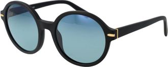 Serengeti Eyewear Womens Round Sunglasses - Black - One Size