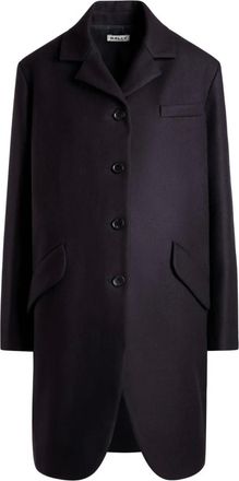 Bally single-breasted coat - women - Virgin Wool/Polyamide - 40 - Blue