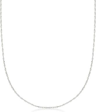 Ross-Simons Italian 14kt White Gold Medium Rope-Chain Necklace
