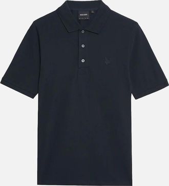 Lyle & Scott Mens Lyle & Scott Superfine Cotton Polo Shirt Dark Navy - Size: 38