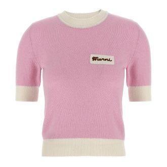 Marni Round-neck Knitwear, female, Pink, XS, Round-neck Knitwear