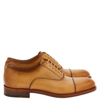 Ferragamo Fabian Tramezza Oxford With Toe Cap, Size 9 E