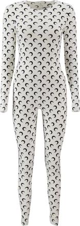 Marine Serre Dames, Jumpsuits & Playsuits, Wit, Maat: L Jersey