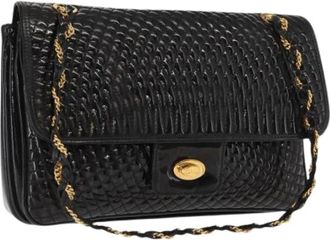Bally Pre-owned Leather Shoulder Bag - Dames - Vintage Schoudertas - Zwart - ONE Size - Leer - Vintage