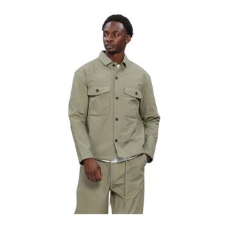 Anerkjendt Overhemden, Heren, Groen, M, Katoen, Akotto Katoenen Overshirt