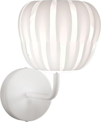 Linea Zero Lampada Da Parete Moderna 1 Luce Queen In Polilux Bianco D19 Made In Italy