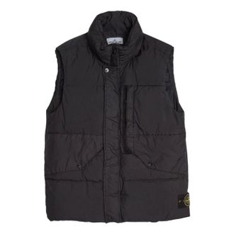 Stone Island Crinkle Reps Down Vest Black 7915G0423-V0029