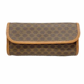 Celine Brown Pvc Pouch (Pre-Owned)