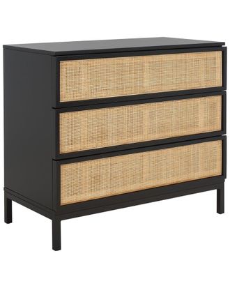 Safavieh Zadie 3-Drawer Rattan Chest