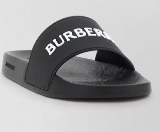 Burberry rubber logo slides
