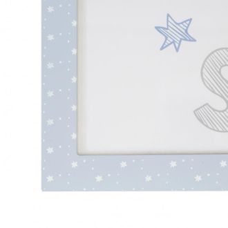 Muemue Cuadros set 4 cuadros infantiles mdf azul 22x16cm/38x40cm