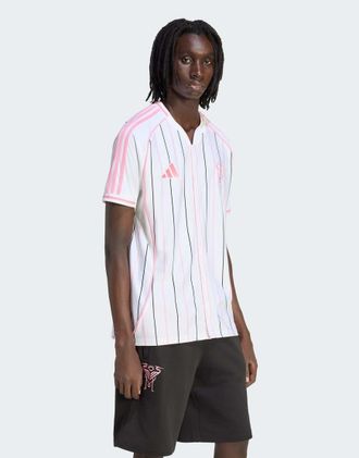 adidas adidas Performance - Inter Miami CF - Maglia da baseball bianca e rosa Bliss-Bianco