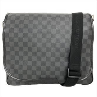 Louis Vuitton Black Damier Graphite Shoulder Bag (Pre-Owned)