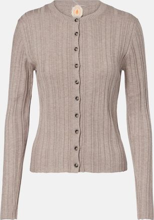 Jardin Des Orangers Cotton, silk, and cashmere cardigan