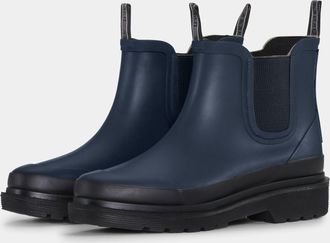 Ilse Jacobsen Womens Rub Rub Wellies in Dark Blue Rubber - Size UK 7
