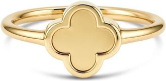 Devata Devata Clover Ring in 14K Gold in Yellow Gold at Nordstrom, Size 7