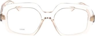 Loewe Curvy Cat-eye Optisch Montuur - unisex - Brillen - Beige - ONE Size - Accessoires