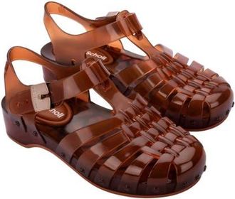 Melissa x Scholl Possession Pescura Ankle Strap Platform Fisherman Sandal in Brown at Nordstrom, Size 10